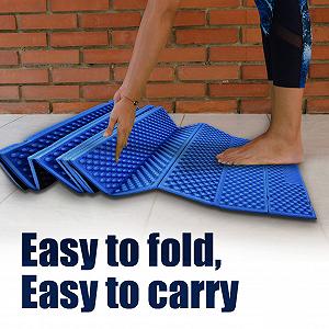Коврик LOCADENCE Outdoor Foam 72,8 x 21,7 дюйма XPE складной ультралегкий комфортный форма яйца темный synthetic.ua - Фото 1