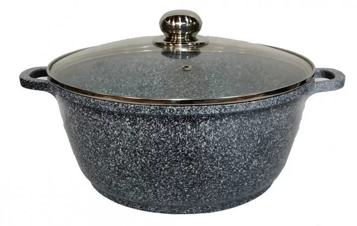 Кастрюля с крышкой алюминиевая с гранитным покрытием Benson BN-316 3,2 л, фото №1