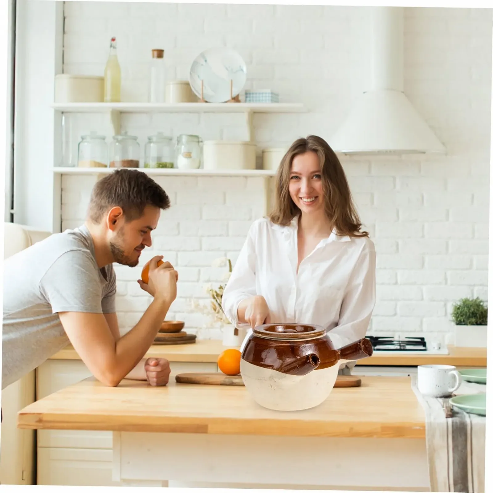 Традиционный глиняный горшок IMIKEYA для приготовления лекарств и чая, жаростойкий, фото №6