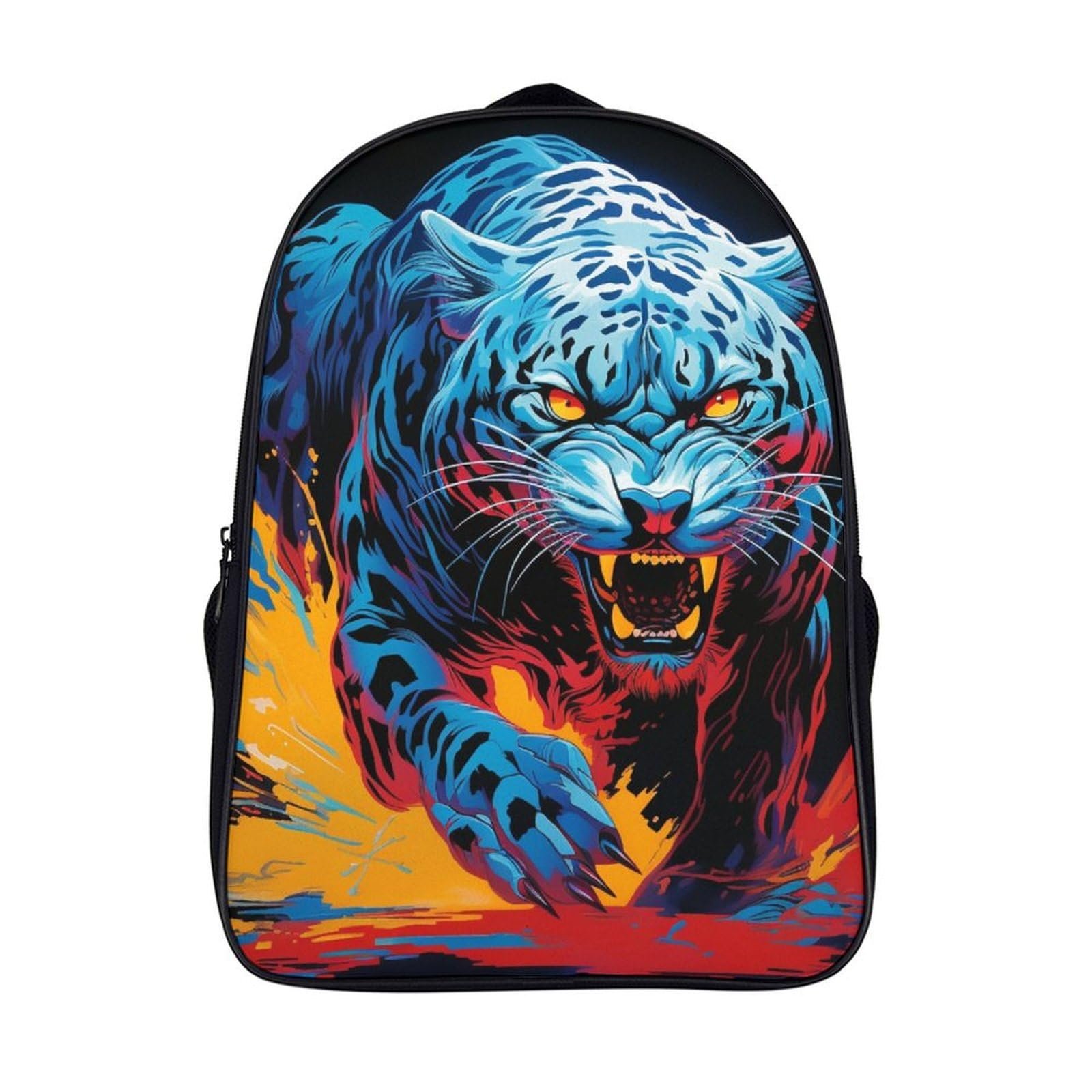 Шкільний рюкзак Leopard FPAKAKIIE для дівчаток-підлітків, великий рюкзак, шкільний рюкзак для трекінгу, рюкзак для школи, подорожей, шкільна сумка 40x28x16см, фото №1