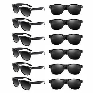 Набір з 12 святкових сонцезахисних окулярів Мода 80-х 90-х Хіпі - Фото 1