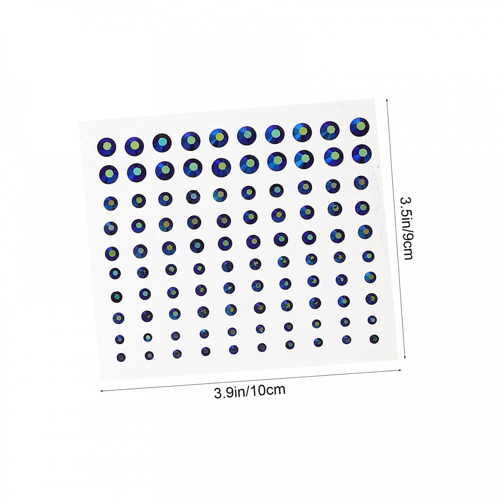 Стразы для ногтей WOONEKY 6 листов, самоклеящиеся, для лица, декоративные акриловые, без клея, фото №3