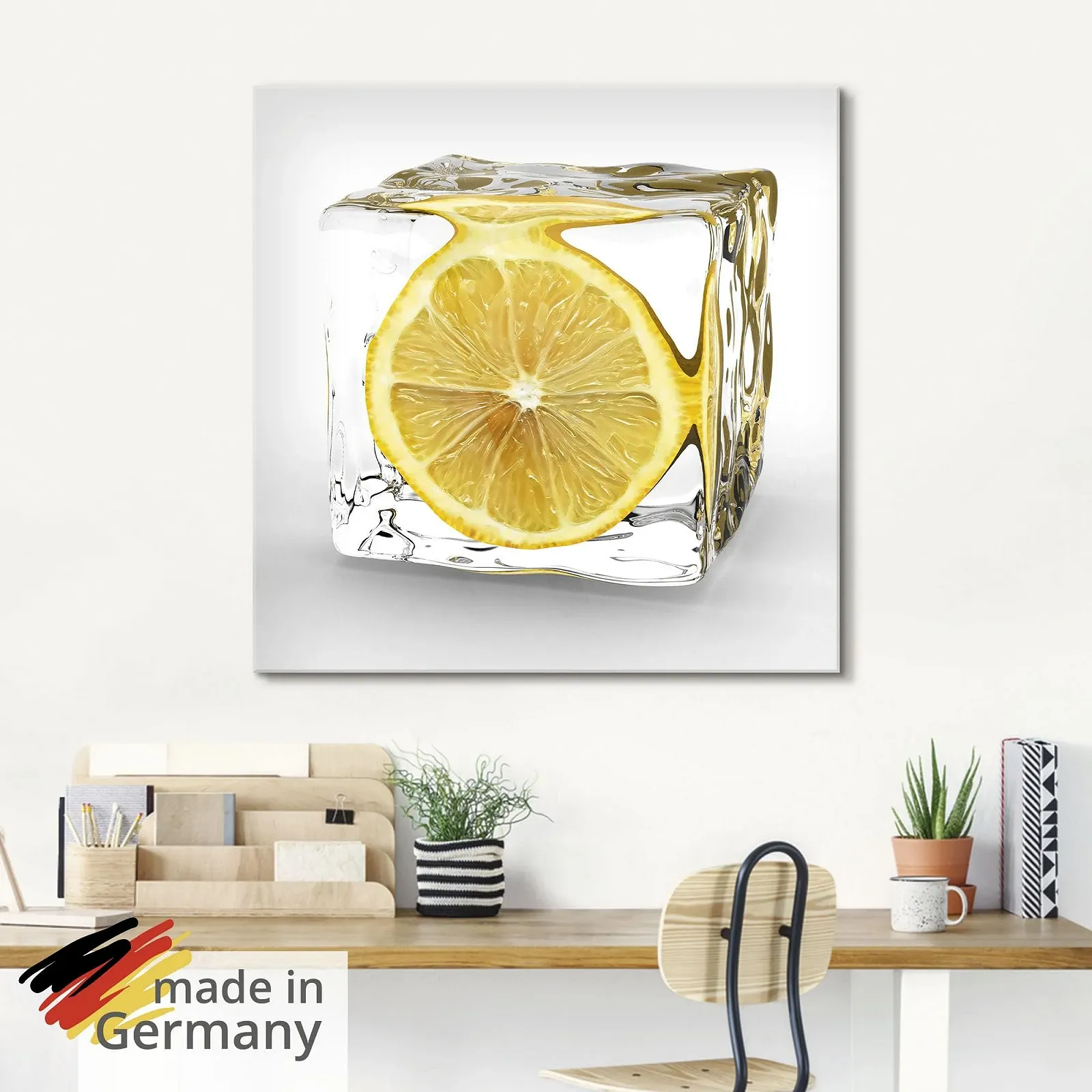 Скляна картина ARTland T5XT Квадратна Фрукти в льоду, фото №5