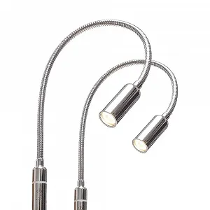 Настільна лампа Kalb 3 Вт LED димована для читання набір з 2 шт хром - Фото 1