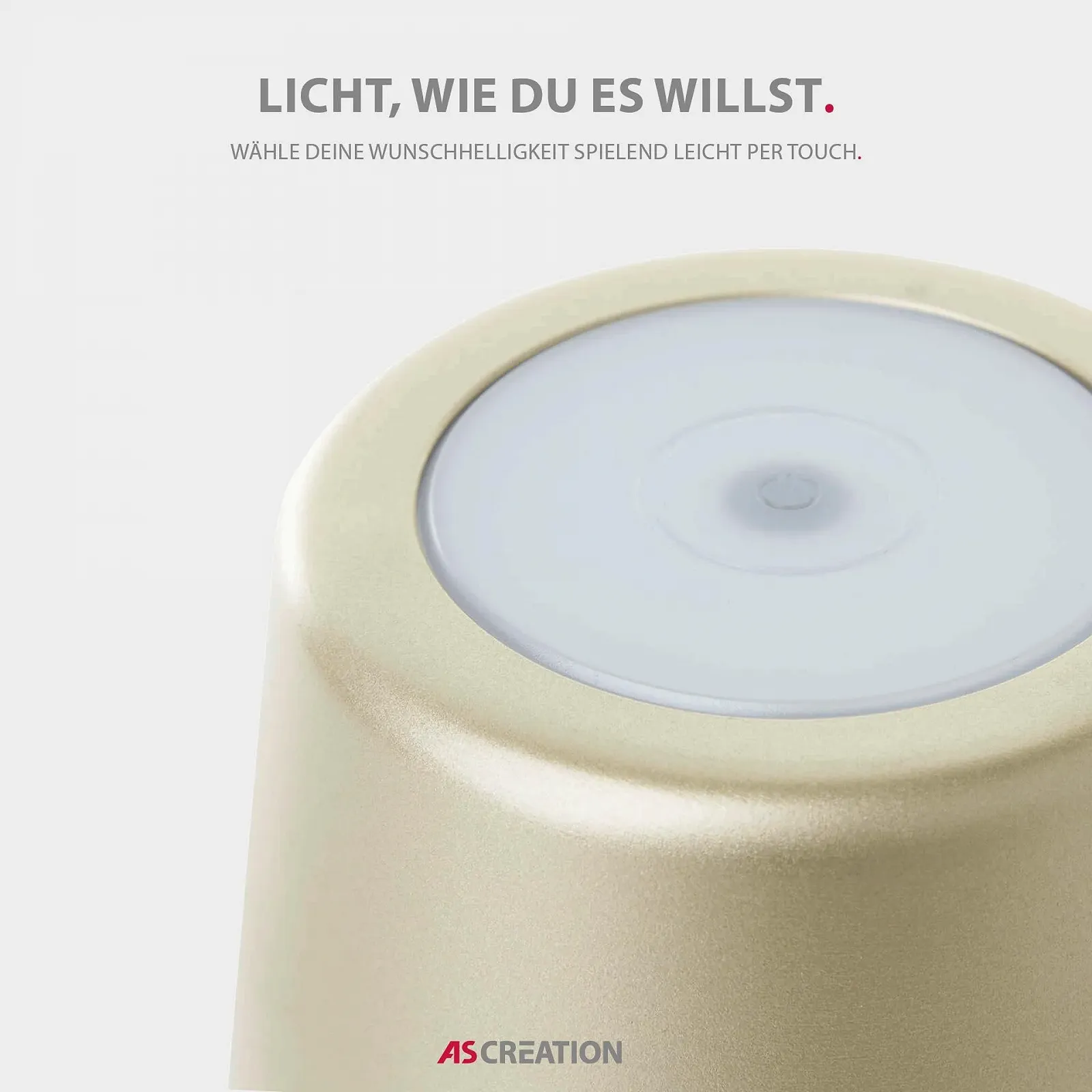 Настільна лампа LED A.S. Création DD129458 бездротова диммована 10x37 см золота, фото №3