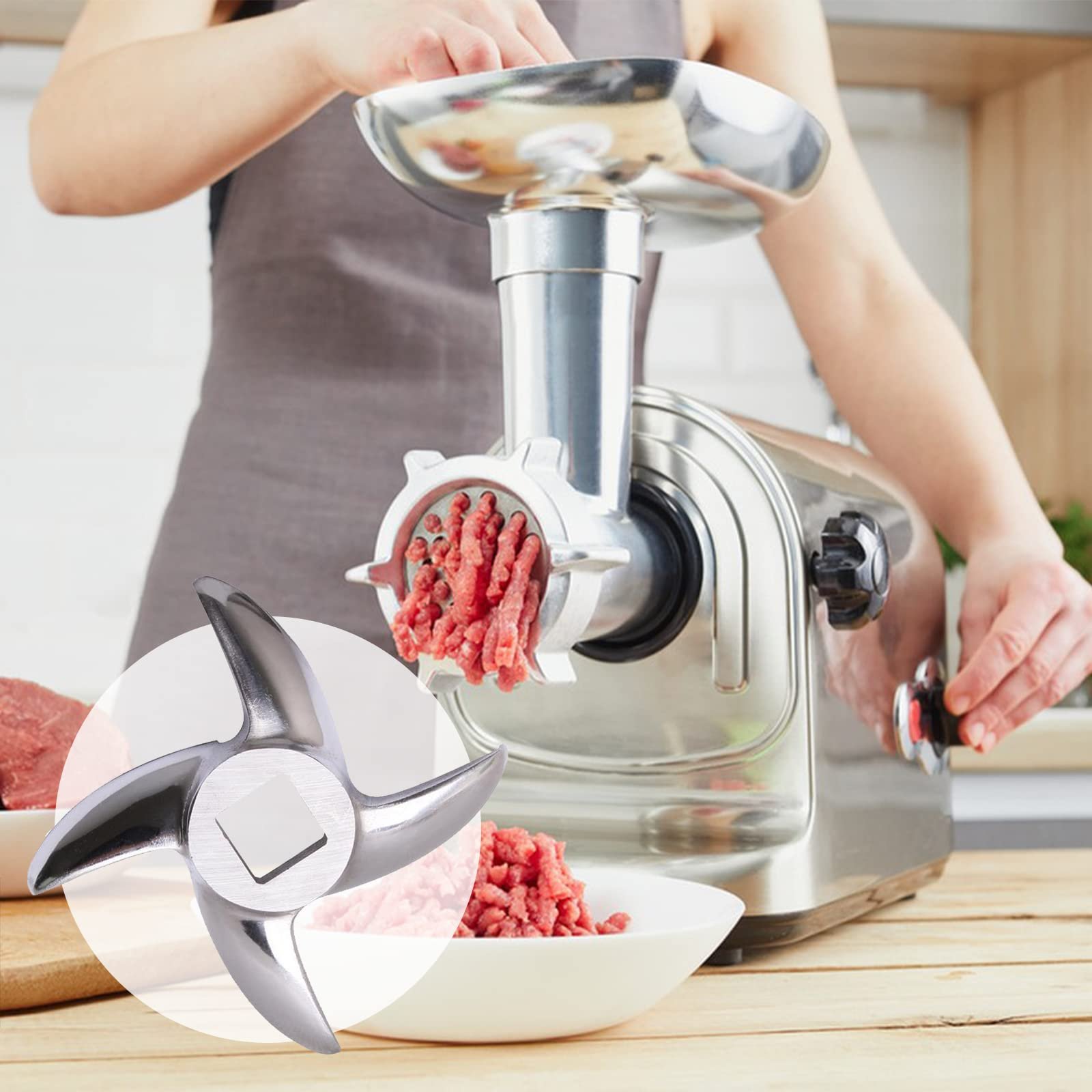 Ніж для м'ясорубки 12# Хрестоподібний Stainless Steel, фото №7