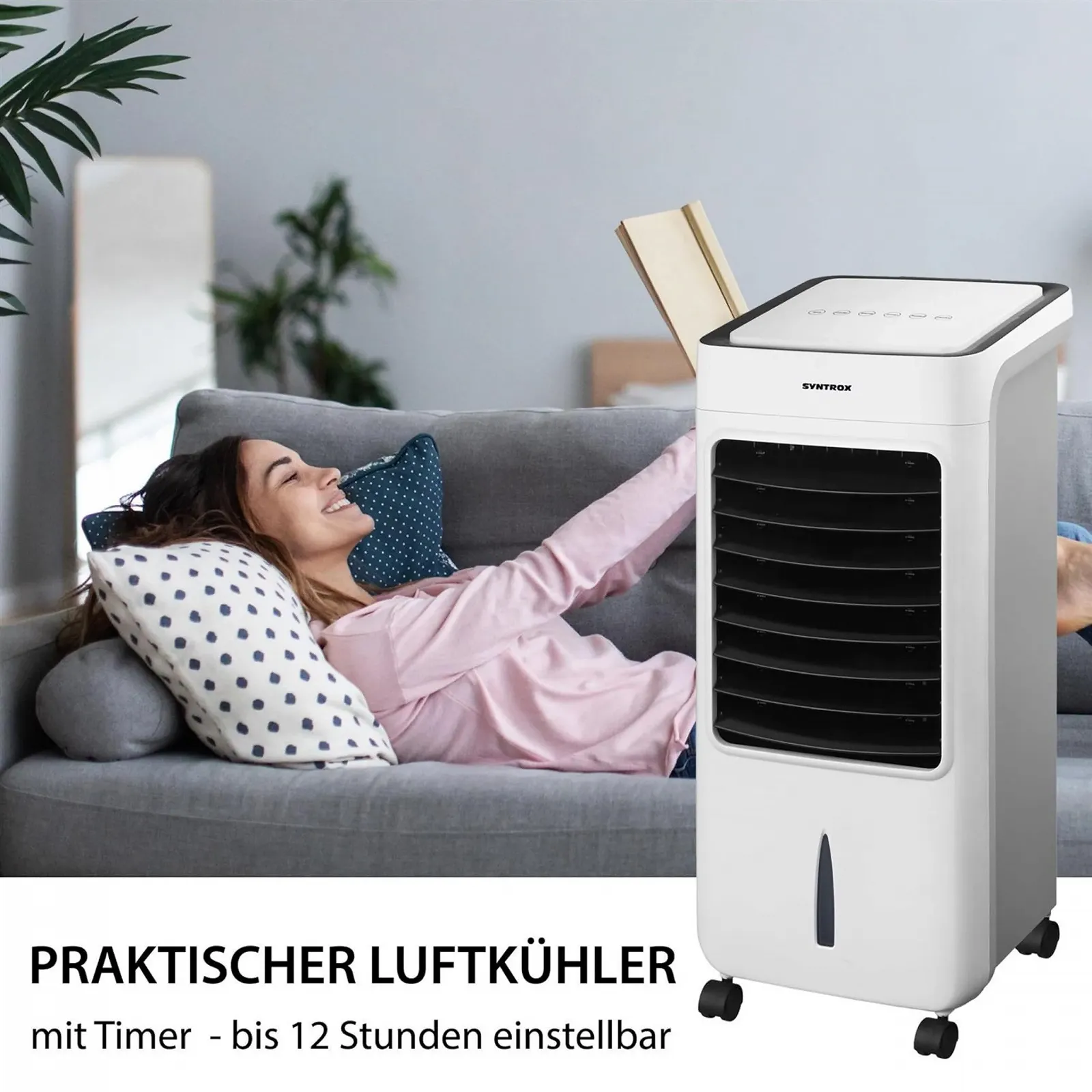 Охолоджувач повітря Syntrox Breeze Дистанційне керування Таймер Іонізація, фото №6