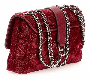 Сумка GUESS Giully Mini 2 Compartment Convertible Flap XS Claret synthetic.ua - Фото 1