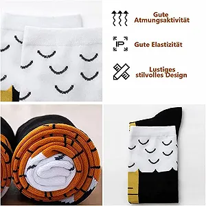 Носки Гольфы Куриные ножки Черный synthetic.ua - Фото 1