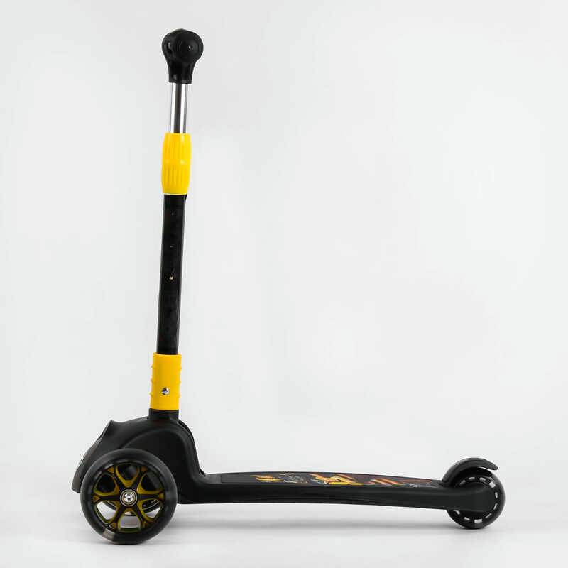 Самокат трьохколісний Best Scooter 3 колес PU з світлом 60 кг Multicolor 106834, фото №1