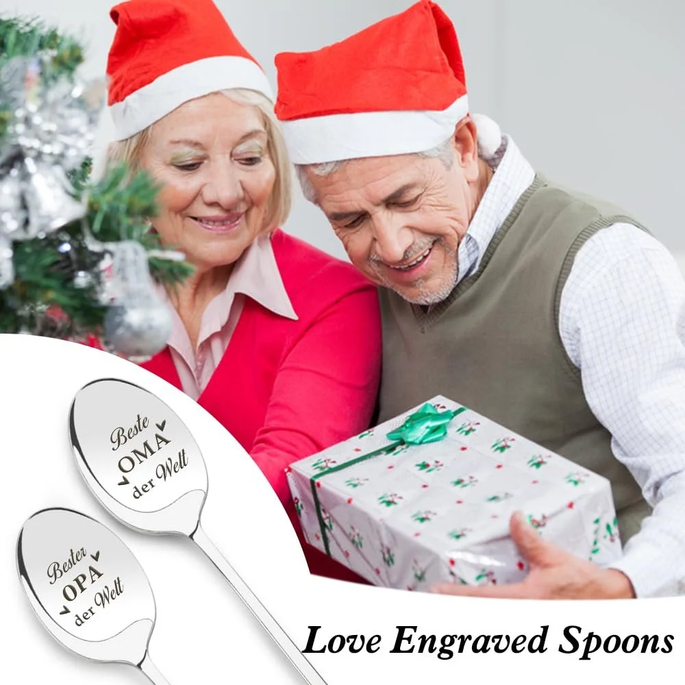 Ложка с гравировкой для бабушки и дедушки, фото №5