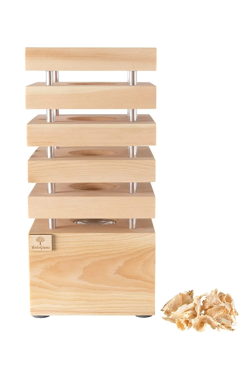 Настільна лампа HolzGlanz 14 x 14 x 30 см LED Pine Wood, фото №6