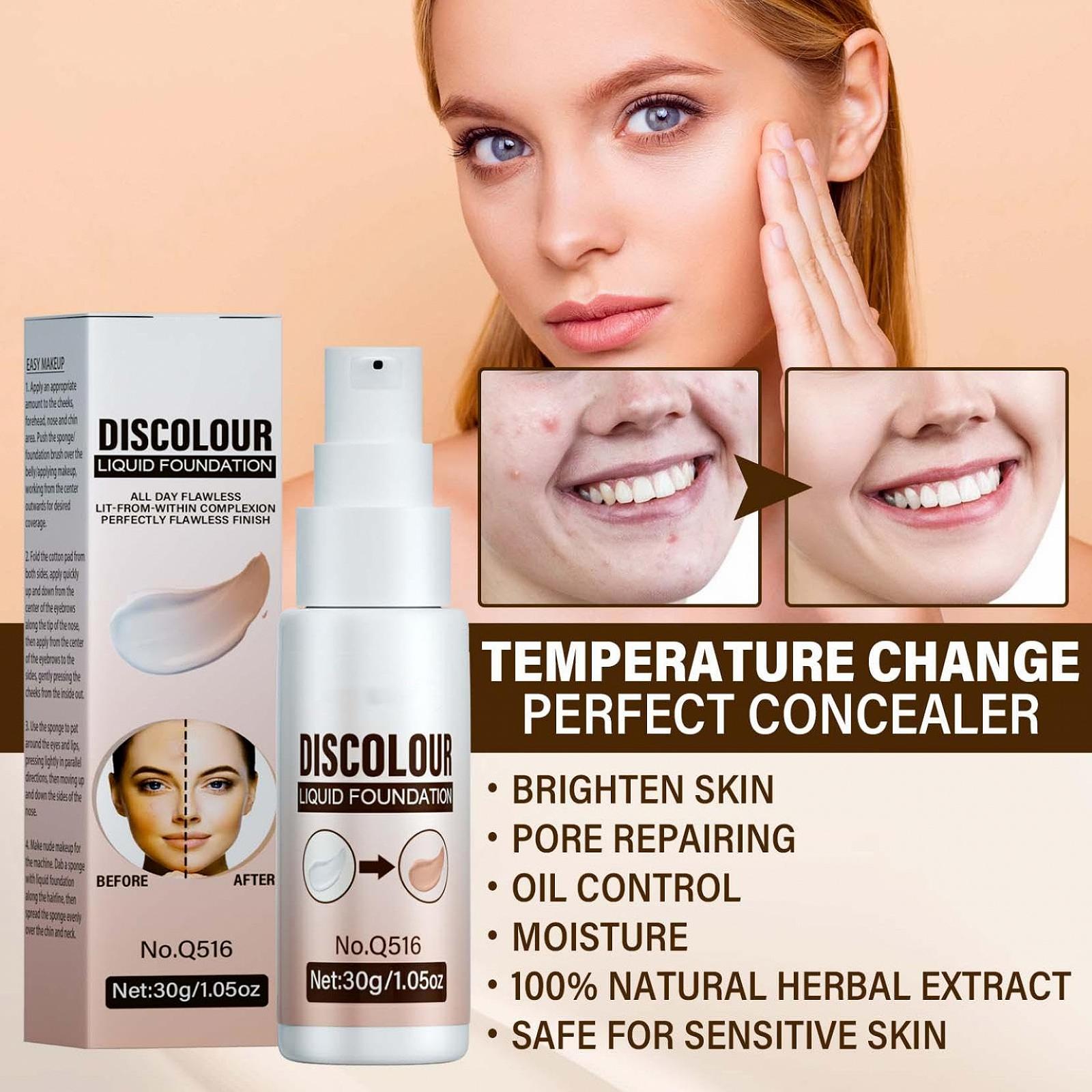 Тональний крем Colour Changing Foundation Тональний крем Colour Changing Warm Skin Tone Foundation Рідкий водостійкий натурально зволожуючий тональний крем з повним покриттям Відтінковий сонцезахисний крем SPF 15 (1 шт., 30 мл), фото №4 Тональний крем Colour Changing Foundation Тональний крем Colour Changing Warm Skin Tone Foundation Рідкий водостійкий натурально зволожуючий тональний крем з повним покриттям Відтінковий сонцезахисний крем SPF 15 (1 шт., 30 мл), фото №4