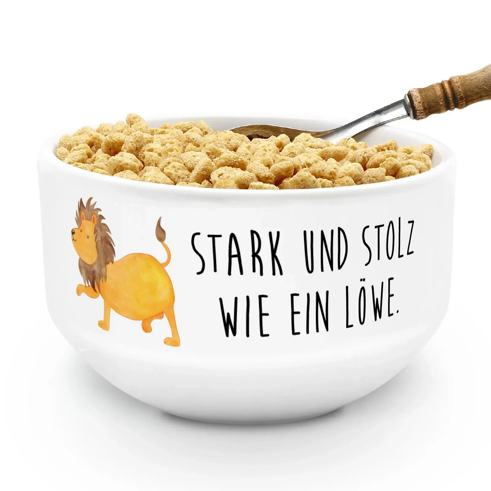 Миска для хлопьев Mr. & Mrs. Panda Знак зодиака Лев, подарочная миска, миска для десертов, фото №3