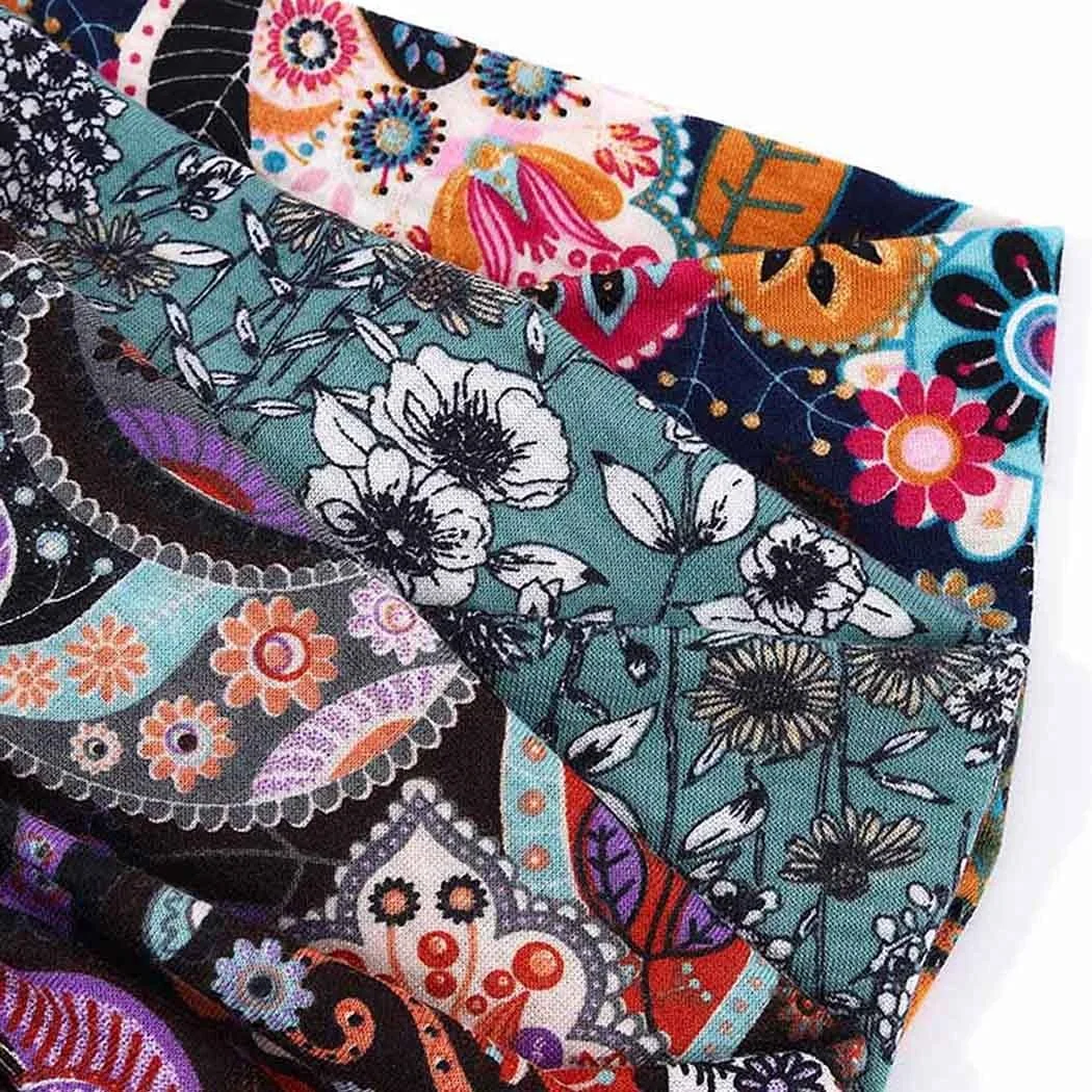 Пов'язка на голову для йоги Yean Широка Квіткова, фото №4 Пов'язка на голову для йоги Yean Широка Квіткова, фото №4