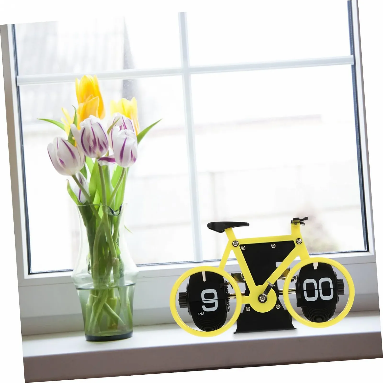 Ретро часы-перекидные PartyKindom в виде велосипеда, механические, маленькие, фото №7