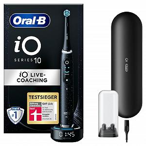 Электрическая зубная щетка Oral-B iO Series 10, 7 режимов чистки, iOSense, цветной дисплей, Cosmic Black - Фото 1
