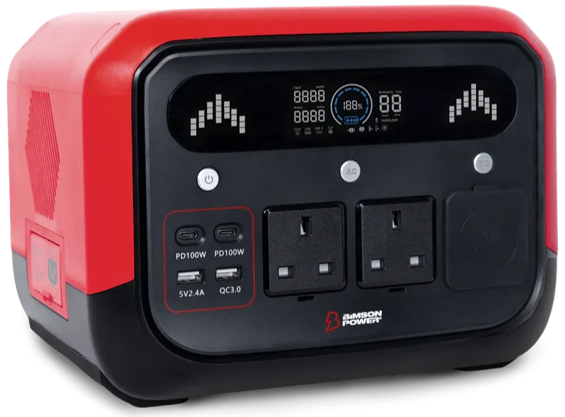 Зарядна станція Bimson Power BP700PPS 1400 Вт / 700 Вт / 512 Вт*год / LiFePO4 / Швидка зарядка 1 година, фото №3