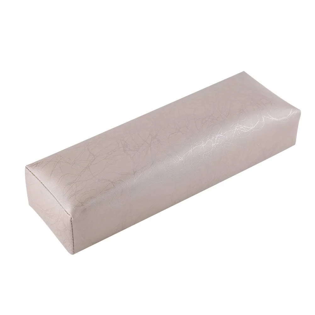 Подушка для манікюру смугаста Шкіра М'яка Губка Сріблястий, фото №4