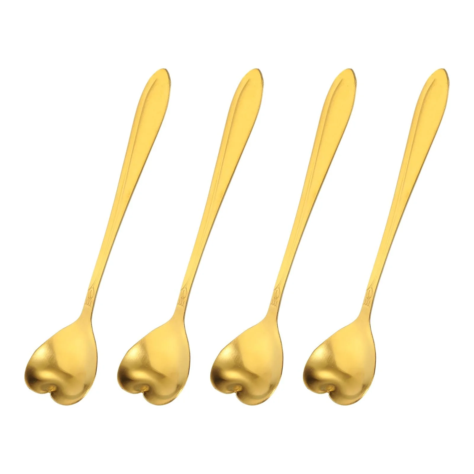 Ложка QUARKZMAN Набір з 4 квіткових ложок з нержавіючої сталі 12,7 см, фото №1