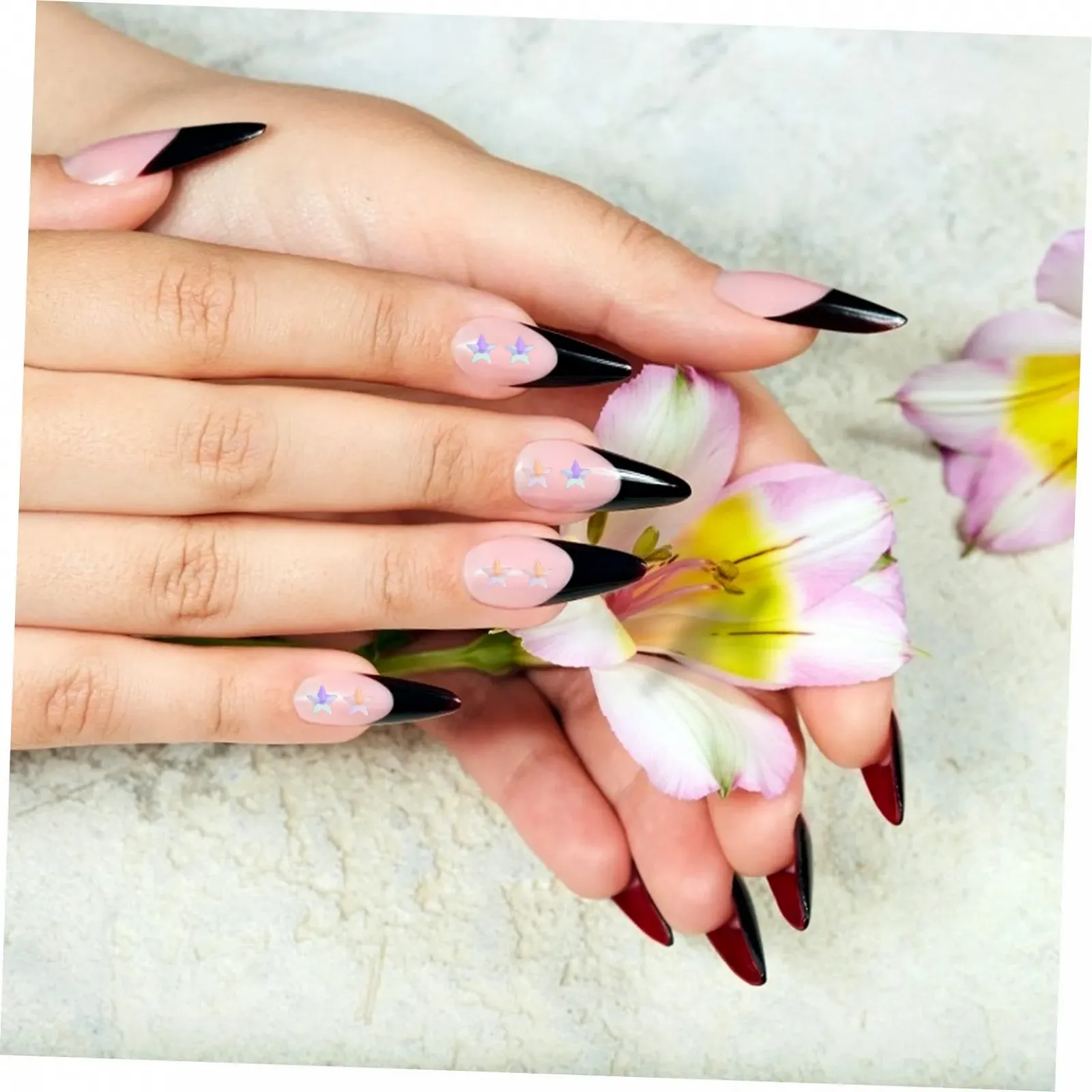 Насадка для дрели Beavorty Кристаллы AB Плоская задняя часть Кристаллы для ногтей Стразы для ногтей своими руками Стеклянные циркониевые аксессуары Фиолетовый цвет 3D 100 шт, фото №7