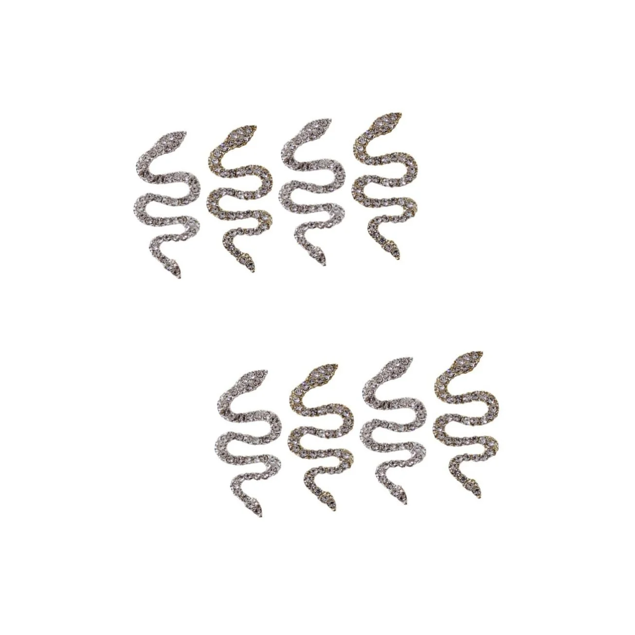 Украшения для ногтей змеиные CANIGHT 8 шт., сплав, 3D стразы, драгоценные камни, декор для ногтей, DIY аксессуары для маникюра, декор для женщин, фото №1