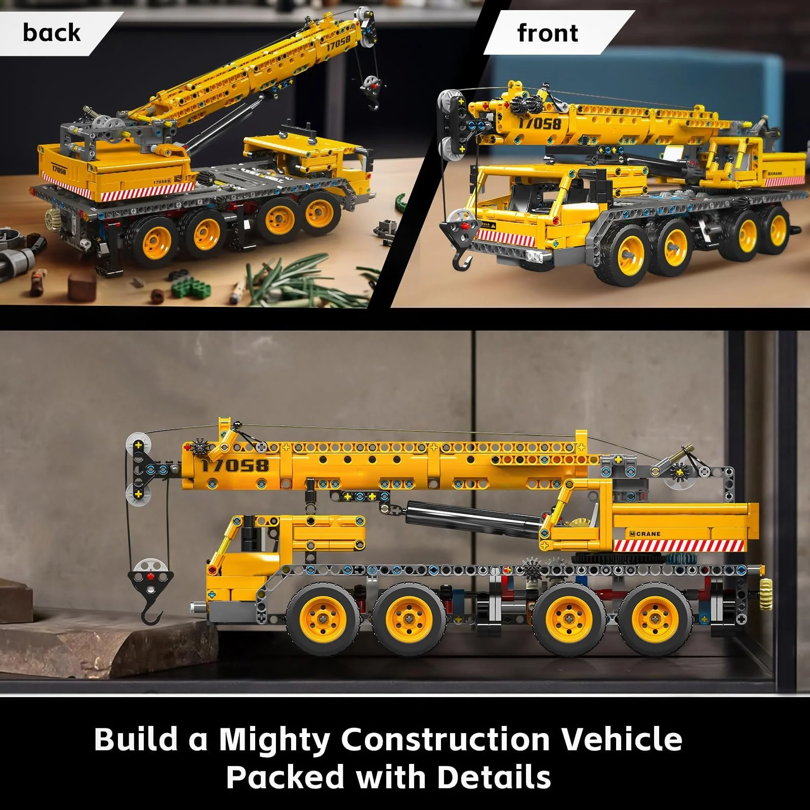 Конструктор Тип Mould King Technik 17058 Кран-Вантажівка 997 деталей, фото №4