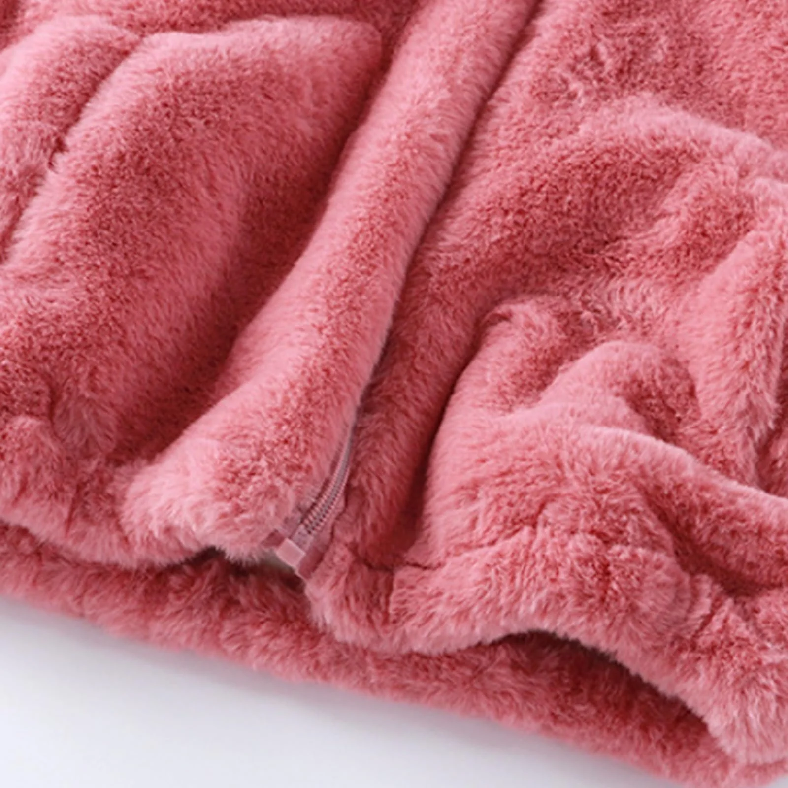 Куртка Softshell для девочек - Зимнее пальто для девочек, мягкая флисовая куртка с капюшоном и ушками, верхняя одежда на молнии для малышей, теплая уютная верхняя одежда для детей, фото №7