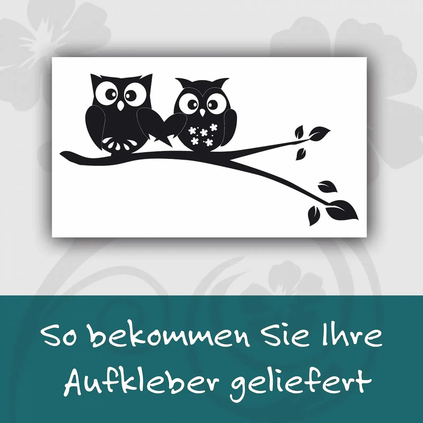 Настенная наклейка Stick-Drauf 1 Pair of Owls 13 x 25 см, фото №4