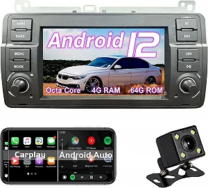 Штатная автомагнитола OVRICH для BMW E46 Rover 75 MG ZT / 7" / Сенсорная / 4/64Гб / Android 12 / Apple CarPlay / Android Auto / Bluetooth / WI-FI / GPS / SIM slot - Фото 1