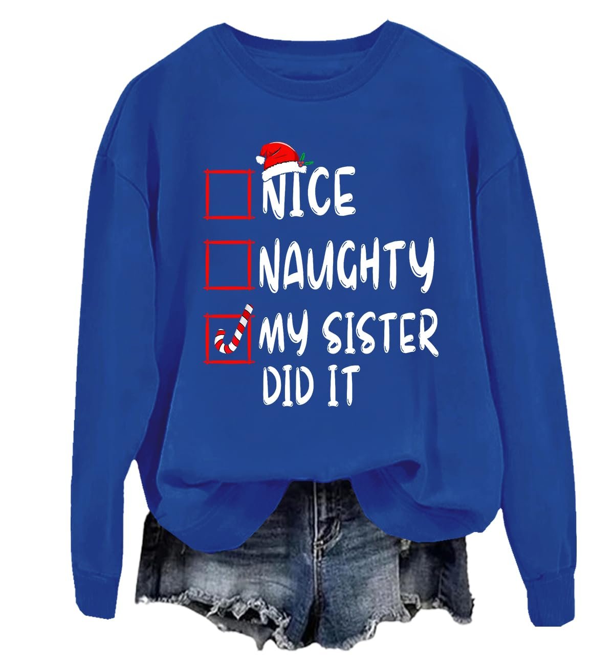 Свитшот Nice Naughty My Sister Did It, фото №1