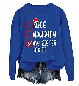 Свитшот Nice Naughty My Sister Did It - Фото 1
