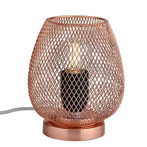 Настільна лампа Marrakesch Orient & Mediterran Interior Jonam 16 см металева мідна synthetic.ua - Фото 1