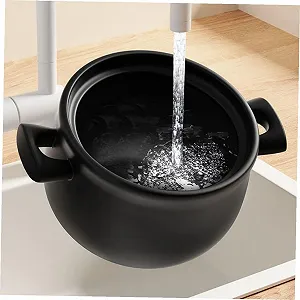 Кастрюля для тушения VANZACK керамическая большая термостойкая для газовых плит для супов и рагу synthetic.ua - Фото 1