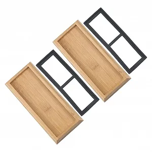 Тримач для точильного каменю Ciieeo 2 набори, бамбук, для мокрих каменів, стійкий - Фото 1