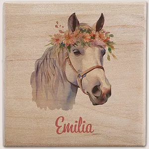 Скарбничка Horse дерев'яна дерев'яна з ключем персональна з іменем synthetic.ua - Фото 1