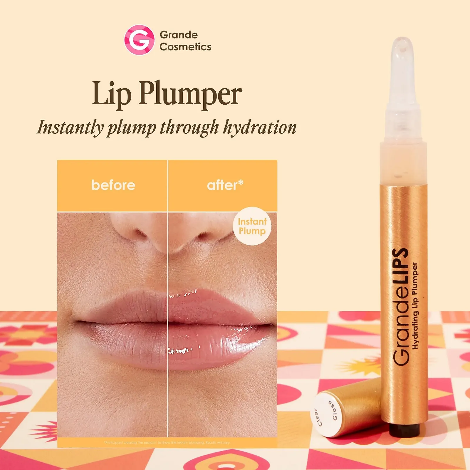 Блиск для губ Grande Cosmetics GrandeLIPS Зволожуючий, Sunbaked Sedona, фото №2