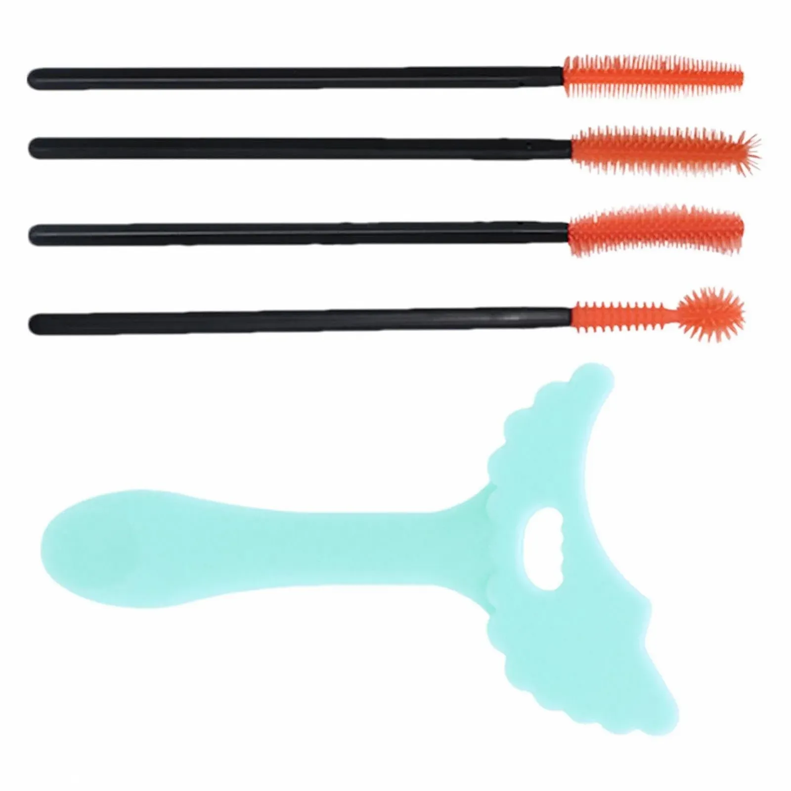 Шаблон для макіяжу Silikon Маскара, ергономічна ручка, інструмент для макіяжу, фото №1