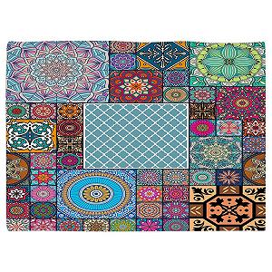 Скатертина Linen Easy Care Moroccan Geometry Psychedelic Mandala 100 x 140 cm synthetic.ua - Фото 1