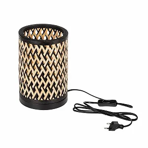 Настільна лампа LightLogic LL TERYS TL 66432 бамбук E27 6 Вт чорна - Фото 1