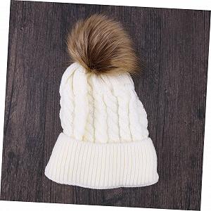 Вязаная шапка-ушанка Zqkimzi для детей, зимняя вязаная synthetic.ua - Фото 1