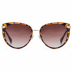 Поляризованные солнцезащитные очки ретро DUCO для женщин, винтажные, защита UV400 DC1222 - Фото 1