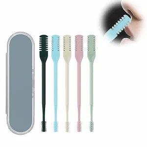 Набір QTTRPCU 10шт. 2-в-1 Тример для носу 360° Поворотний Миється для видалення волосся з ніздрів (5 кольорів) - Фото 1