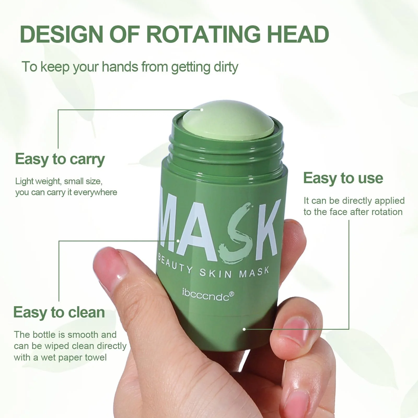 Маска-стік Green Tea, для видалення чорних цяток, з екстрактом зеленого чаю, зволожуюча, 2 шт, фото №6