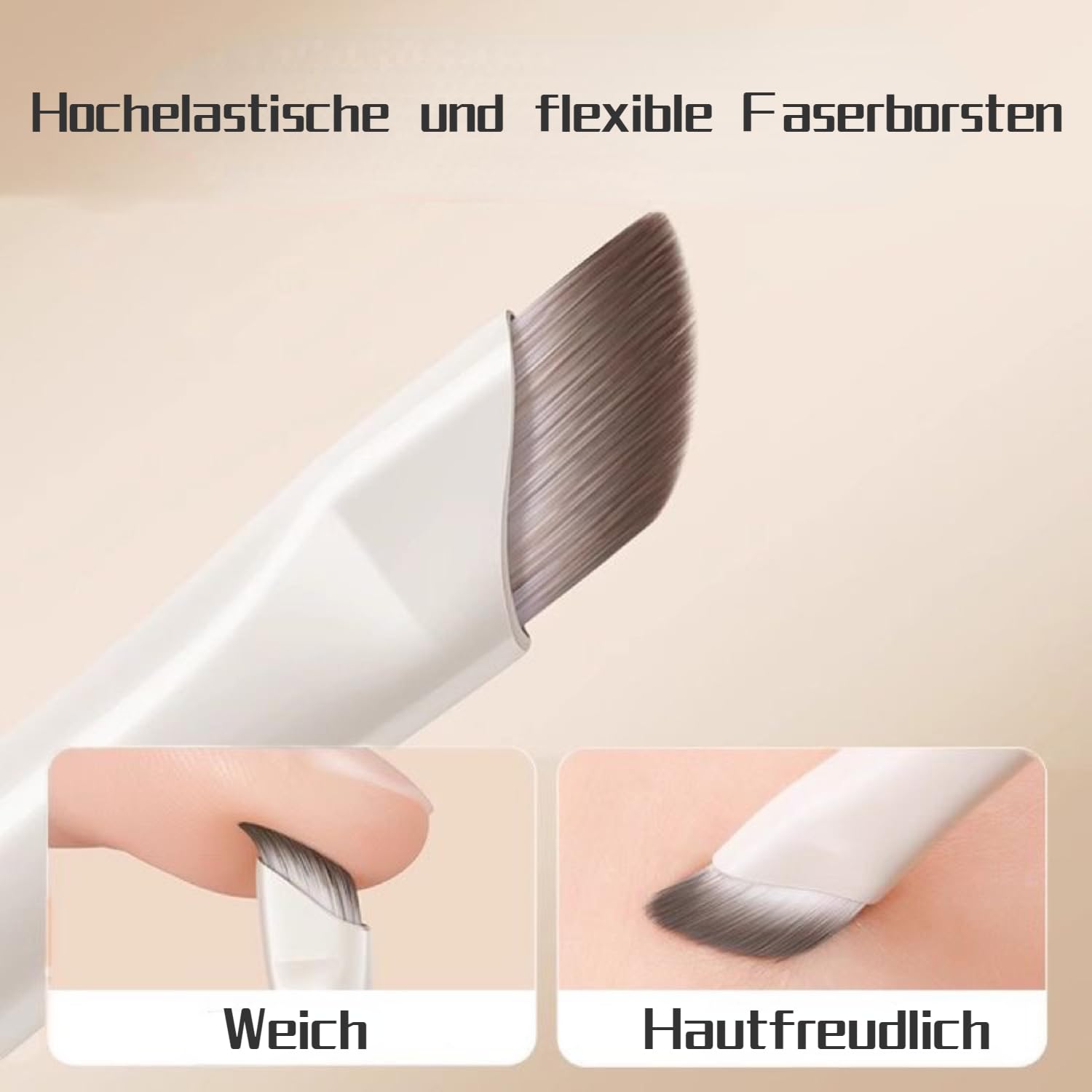 Набор кистей для макияжа MIEDEON 5 предметов белый Один размер, фото №2