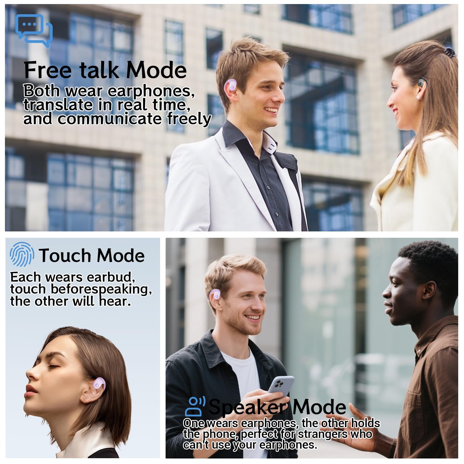 Навушники-перекладачі Ai Bluetooth 5.4 144+ мови, фото №4