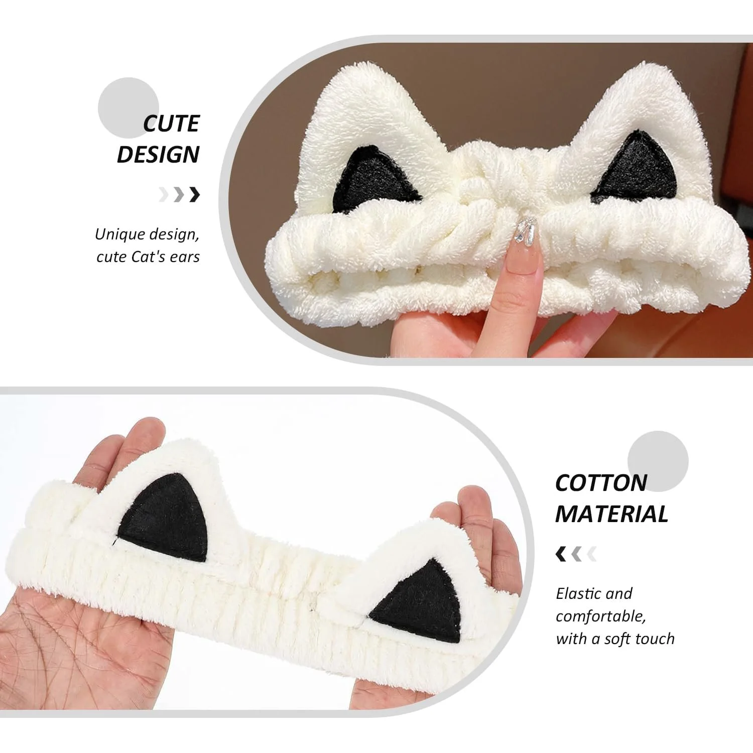 Пов'язка Вушка котика плюшевий, фото №3