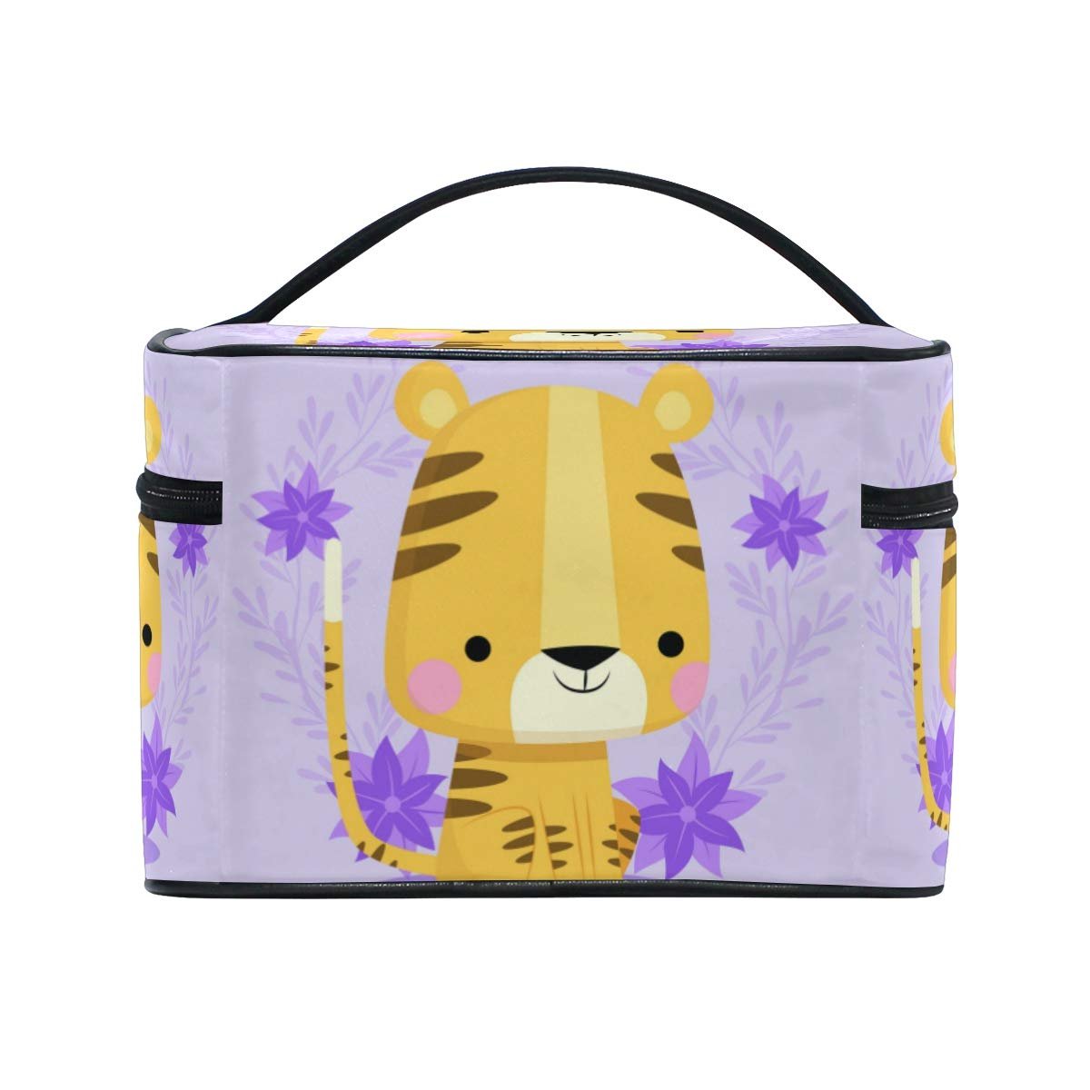 Косметичка Cartoon Gänseblümchen Tiger, органайзер, кейс для косметики, большая сумка для девочек и женщин, фото №4