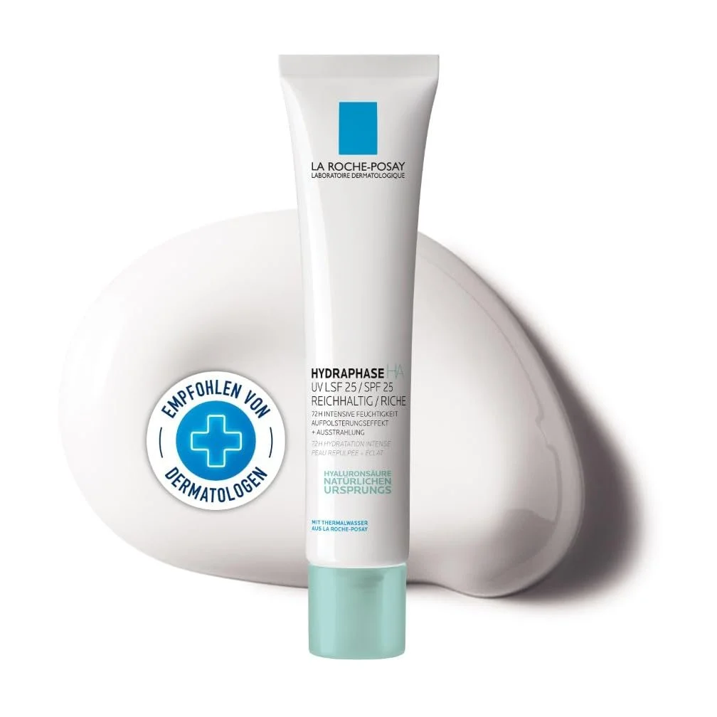 Денний крем La Roche Posay Hydraphase HA UV Rich SPF 25 Hyaluronic Acid Glycerin 40 мл, фото №1 Денний крем La Roche Posay Hydraphase HA UV Rich SPF 25 Hyaluronic Acid Glycerin 40 мл, фото №1