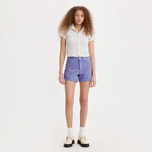 Жіночі шорти Levis - Rolled 80S Mom Shorts Dusty Persian Viol - 25 - Фото 1